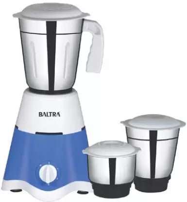 Baltra BMG-155 Pro 500 Mixer Grinder (3 Jars, Blue, White, Silver) Baltra BMG-155 Pro 500 Mixer Grinder (3 Jars, Blue, White, Silver)